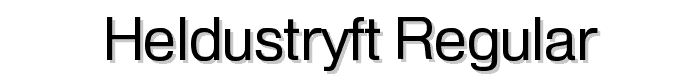 HeldustryFT Regular font